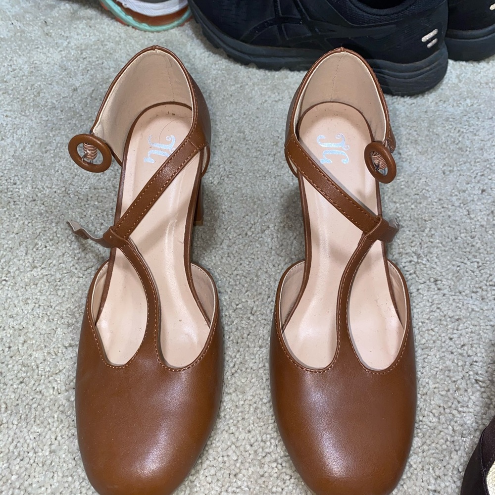 JG ankle strap heels